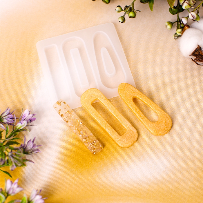 Форма силиконовая универсальная &laquo;Заколка&raquo; 3 вида заколки