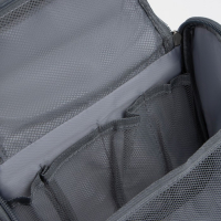 Косметичка-несессер на молнии, с крючком, наружный карман, цвет серый Косметичка-несессер на молнии, с крючком, наружный карман, цвет серый