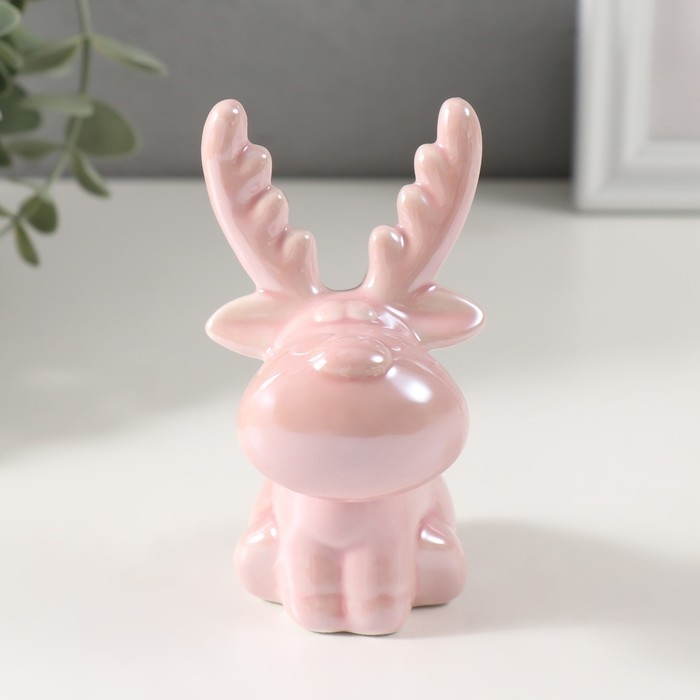 Сувенир керамика Сувенир керамика "Олень пухлый с короткими ножками" 7,4х5,5х10,3 см