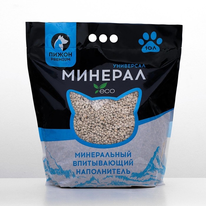 Наполнитель минеральный впитывающий Наполнитель минеральный впитывающий "Пижон Premium", универсальный, 10 л