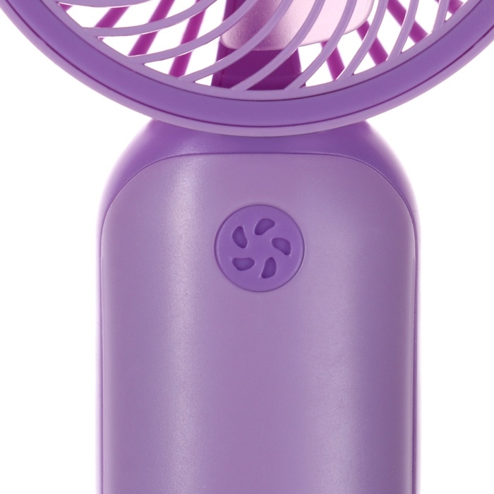 Портативный вентилятор YM88151, 250 мАч, 1 режим, кабель для зарядки, фиолетовый Портативный вентилятор YM88151, 250 мАч, 1 режим, кабель для зарядки, фиолетовый