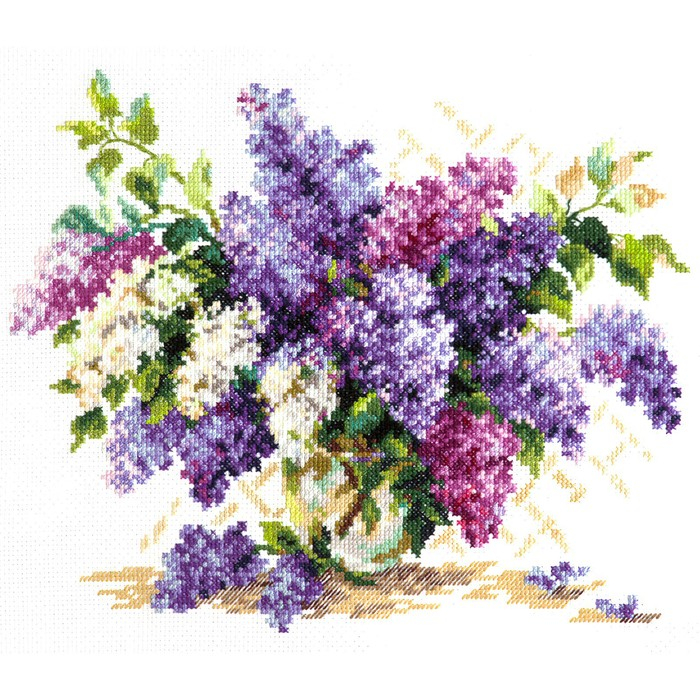 Набор для вышивания крестом &laquo;Сирень&raquo; 28 х 23 см