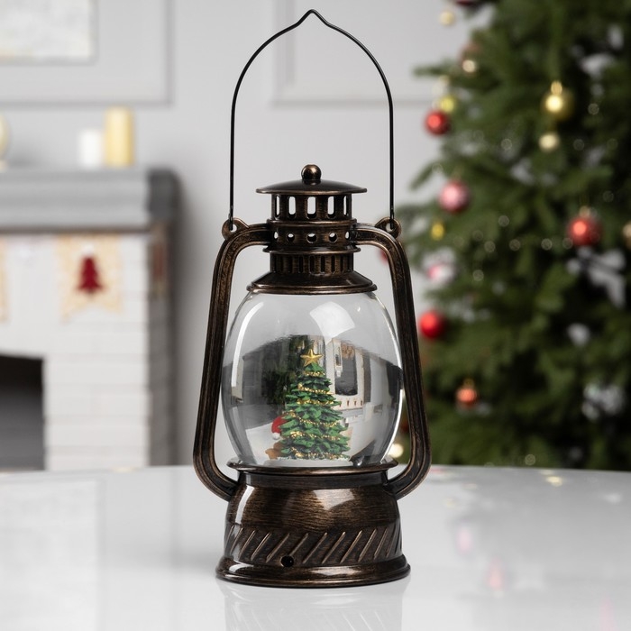 Фигура светодиодная &laquo;Елочка&raquo;, 20.8х11.9х9.7 см, музыка, батарейки ААх3 (не в комплекте), USB, свечение тёплое белое