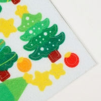 Наклейки из фетра &laquo;Елочки&raquo;, 11 х 18,5 см, 22 шт