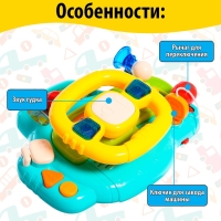 Музыкальный руль «Маленький шофёр», световые, звуковые эффекты Музыкальный руль «Маленький шофёр», световые, звуковые эффекты