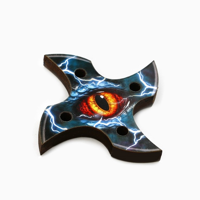 Деревянное оружие, детское сувенирное &laquo;Глаз&raquo;, нож сюрикен, 6 см