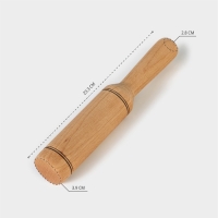 Картофелемялка - толкушка деревянная Adelica «Для Профи», 23,3 см, бук Картофелемялка - толкушка деревянная Adelica «Для Профи», 23,3 см, бук