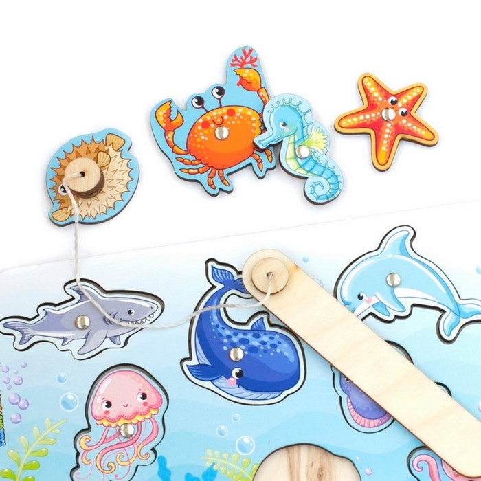 Магнитная рыбалка для детей «Морской» Магнитная рыбалка для детей «Морской»