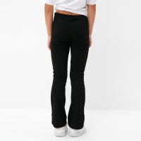 Брюки детские с разрезами KAFTAN, р. 36 (134-140 см), чёрный