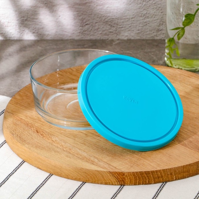 Контейнер с крышкой Aban, 840 мл, цвет крышки микс Контейнер с крышкой Aban, 840 мл, цвет крышки микс