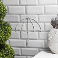 Светодиодная фигура &laquo;Зонт&raquo; 25 &times; 23 см, металл, батарейки ААх2 (не в комплекте), свечение тёплое белое