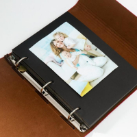 Фотоальбом 30 листов "Девушка в платье с бабочками" кожзам (на кольцах) 22х17х3,3 см