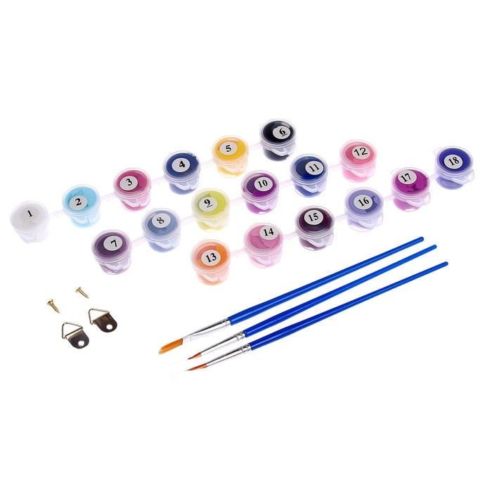 Картина по номерам на холсте с подрамником &laquo;Космический тигр&raquo;, 30х40 см