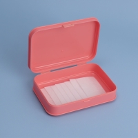 Органайзер с крышкой, 14 &times; 9,5 &times; 3,7 см, цвет розовый