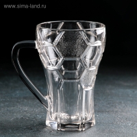 Кружка стеклянная для пива &laquo;Футбольный мяч&raquo;, 400 мл