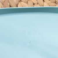 Маслёнка &laquo;Таира&raquo;, пластиковая, 16,5&times;12 см, цвет бирюзовый