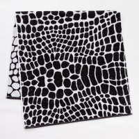 Полотенце махровое Этель ЧБ &laquo;Змея&raquo;, пестроткань, 70х130 см