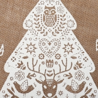 Набор салфеток 4 шт  &laquo;Merry bright&raquo; цв.белый, 37*37 см