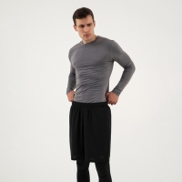 Рашгард мужской с дл. рукавом, базовый, размер XL (52), цвет серый Рашгард мужской с дл. рукавом, базовый, размер XL (52), цвет серый