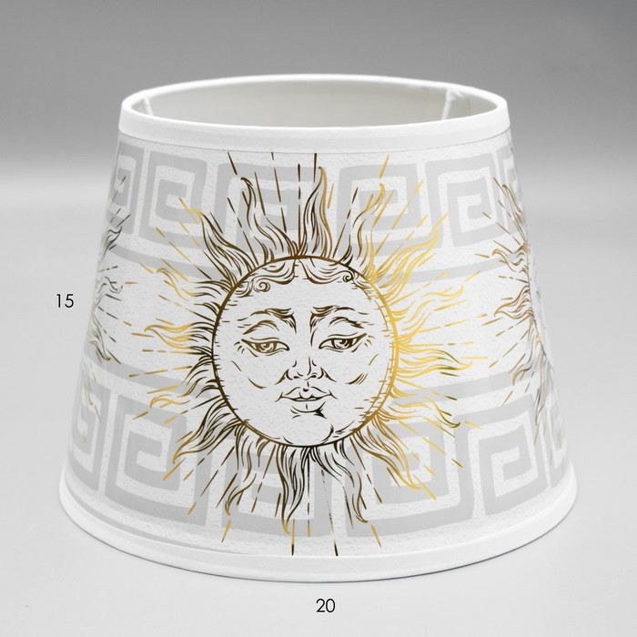Абажур Абажур "Солнце" Е27 белый 20х20х15 см