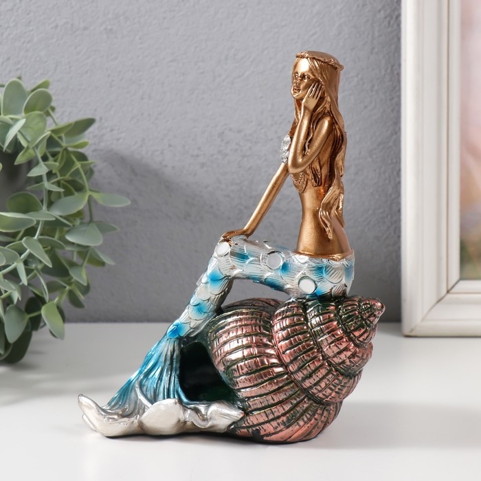 Сувенир полистоун Сувенир полистоун "Русалка на ракушке" МИКС 14х8,3х18 см