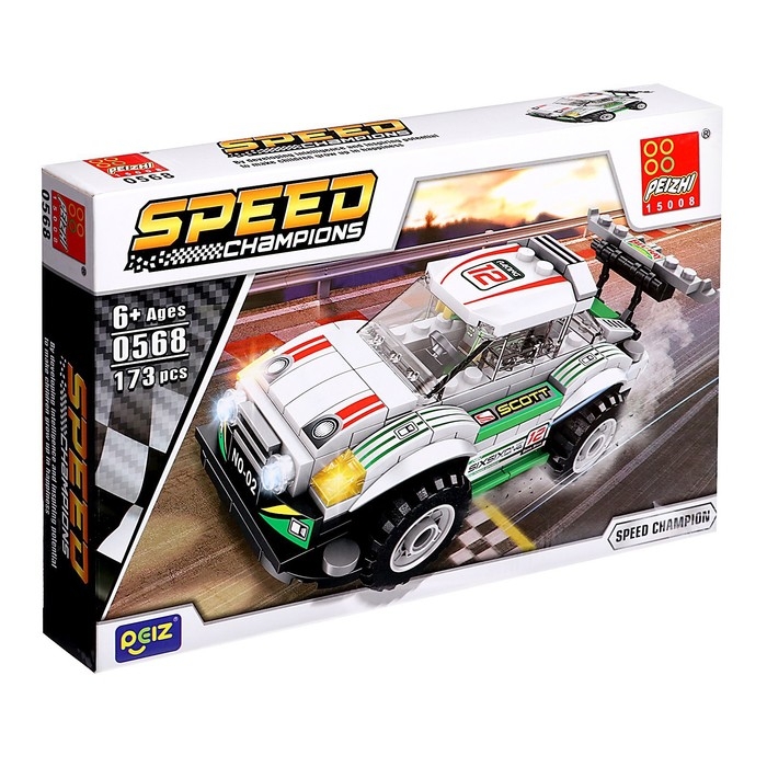 Конструктор Гонка «Тачка», 173 детали Конструктор Гонка «Тачка», 173 детали