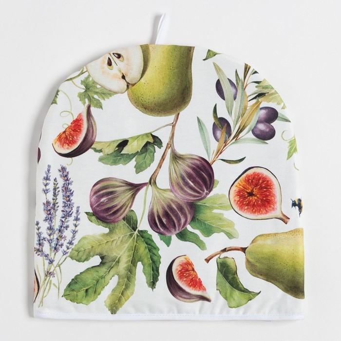 Грелка на чайник "Этель" Фруктовый сад 28х28см, 100% хл., 190г/м2