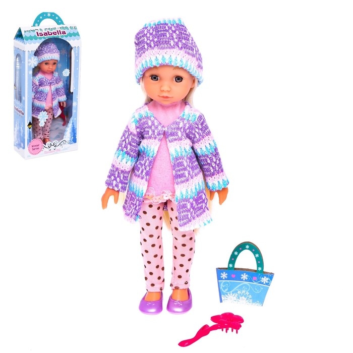 Кукла классическая «Изабелла» в шубке с аксессуарами, МИКС Кукла классическая «Изабелла» в шубке с аксессуарами, МИКС