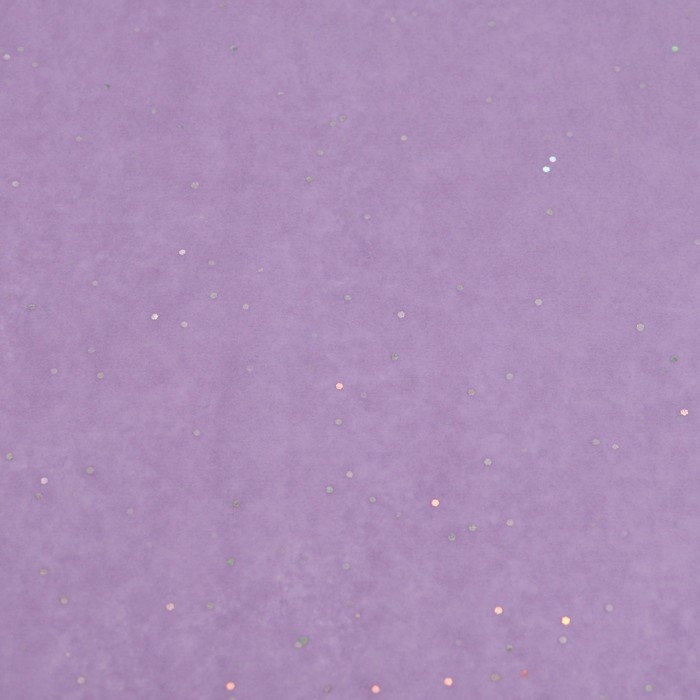 Бумага упаковочная тишью, Бумага упаковочная тишью, "Конфетти", сиреневая, 50см х 10 м