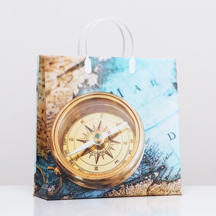 Пакет Пакет "Компас надежды", мягкий пластик, 30 х 30 см, 120 мкм