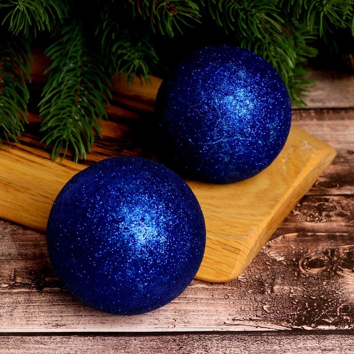 Фигурка для поделок и декора &laquo;Шар&raquo;, набор 2 шт., размер 1 шт: 7 см, цвет синий