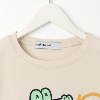 Футболка детская KAFTAN "Done", р. 30 (98-104 см), бежевый
