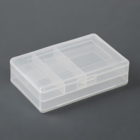 Органайзер для хранения, с крышкой, двусторонний, 10,2 &times; 7 &times; 3,2 см, цвет белый