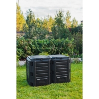 Компостер пластиковый Module, 800 л, с крышкой, 135 &times; 72 &times; 82,6 см, чёрный