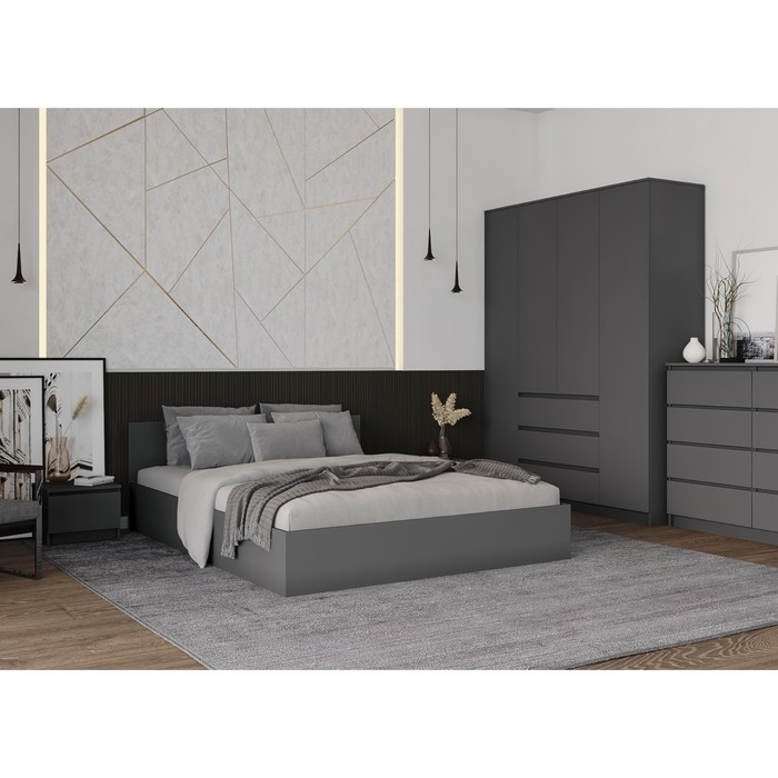 Кровать Мори 1600х2000, Графит Кровать Мори 1600х2000, Графит