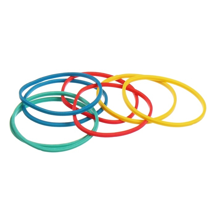 Банковская резинка, 100 г, ErichKrause, диаметр 60 мм, длина 100 мм, пакет с европодвесом, микс Банковская резинка, 100 г, ErichKrause, диаметр 60 мм, длина 100 мм, пакет с европодвесом, микс