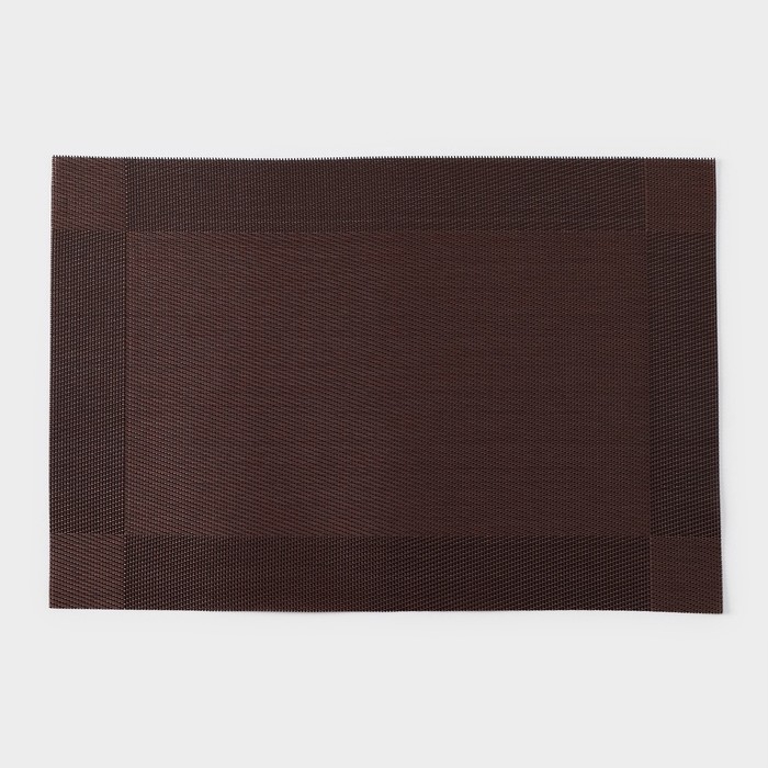 Салфетка сервировочная на стол Доляна «Шахматы», 45×30 см цвет коричневый Салфетка сервировочная на стол Доляна «Шахматы», 45×30 см цвет коричневый