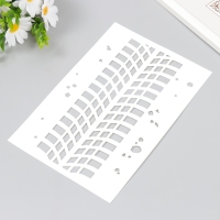 Трафарет пластиковый "След от колеса" 24х16 см Трафарет пластиковый "След от колеса" 24х16 см