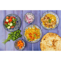 Тарелка керамическая Доляна &laquo;Дайра&raquo;, d=22 см, цвет синий