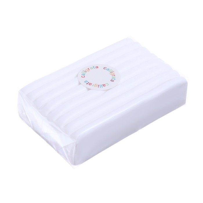 Полимерная глина Calligrata, 250 г, цвет белый Полимерная глина Calligrata, 250 г, цвет белый