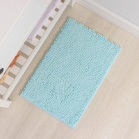 Коврик для дома Доляна &laquo;Букли длинные&raquo;, 40&times;60 см, цвет голубой