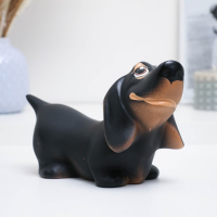 Копилка "Такса" чёрная, 25х12х15см Копилка "Такса" чёрная, 25х12х15см