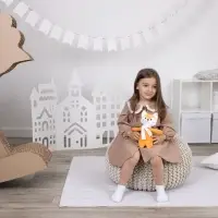 Мягкая игрушка Beastie Toys, лисенок с белым шарфом