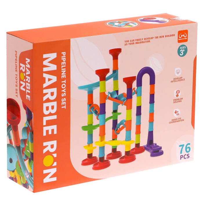 Конструктор марблс &laquo;Трубчатые лабиринты&raquo;, 76 деталей