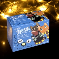 Гирлянда &laquo;Нить&raquo; 4 м, IP20, прозрачная нить, 40 LED, свечение тёплое белое, 2 режима, AAх3