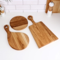 Набор разделочных досок из дуба "Фантазия" с подставкой, 3 шт Набор разделочных досок из дуба "Фантазия" с подставкой, 3 шт