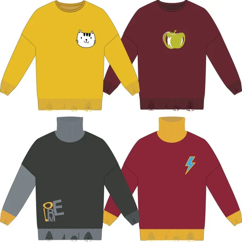 Свитер оверсайз Tricksy Net Grange на заказ, полушерсть, размер S/M