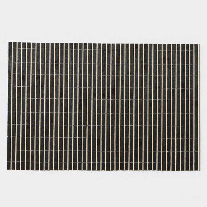 Салфетка сервировочная на стол «Соломка черная», 45×30 см, цвет чёрный Салфетка сервировочная на стол «Соломка черная», 45×30 см, цвет чёрный