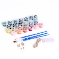 Картина по номерам на раме, с гирляндой «Платье», 30х40 см Картина по номерам на раме, с гирляндой «Платье», 30х40 см