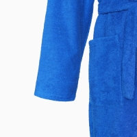 Халат махровый Экономь и Я мужской, размер 48-50, цвет синий, 100% хлопок с AIRO, 320 г/м2 Халат махровый Экономь и Я мужской, размер 48-50, цвет синий, 100% хлопок с AIRO, 320 г/м2